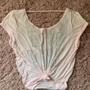PINK Victoria's Secret Tops - Pink Scoop Back T-shirt PINK Victoria's Secret Tops - Pink Scoop Back T-shirt